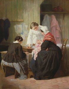 Damen beim Nähen
