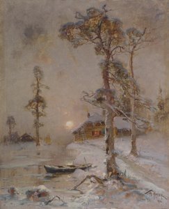 Wintersonnenuntergang