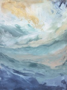 Ozeanwellen und Himmel hervorrufend