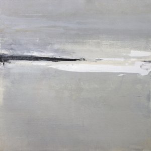 Gelassener Horizont mit Weichen Grauen und Weißen Tönen
