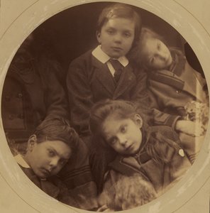 Kinder von Charles Loyd Norman und Julia Cameron Norman: George, Archie, Charlotte und Adeline