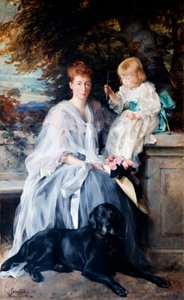 Alice Strong, Mrs. Godfrey Clark und ihr Sohn von Julian Russell Story