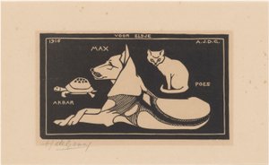 Akbar, Max, Katze von Julie de Graag (signed by artist)