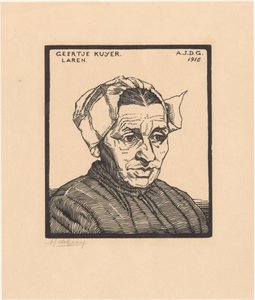 Porträt von Geertje Kuijer von Julie de Graag (signed by artist)