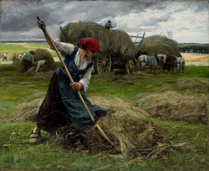 Heuernte-Szene