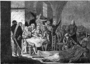Französische Revolution: letztes Bankett der Girondisten, 30.-31. Oktober