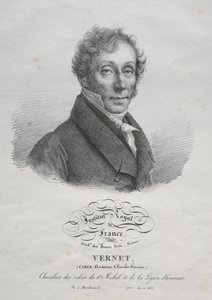 Carl Vernet, um 1825 von Julien Leopold Boilly