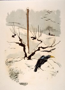 Humorvolle Wein-Illustration 1946. Illustration von Julien Pavil