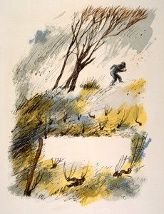 Humorvolle Weinillustration 1946. Illustration von Julien Pavil