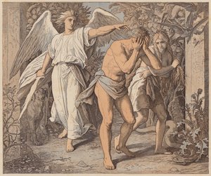 Adam und Eva aus dem Paradies vertrieben, Genesis, III, 23, 24