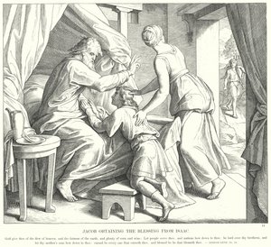 Jakob erhält den Segen von Isaak