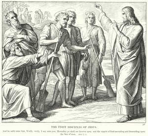 Die ersten Jünger Jesu (Gravur)