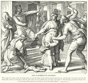 Das Urteil Salomos (Stich)