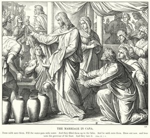 Die Hochzeit zu Kana von Julius (after) Schnorr von Carolsfeld