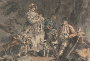 Holzfäller und seine Familie von Julius Caesar Ibbetson