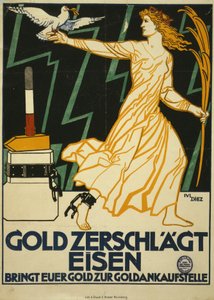 Gold zerschlägt Eisen. Bringt euer Gold zur Goldankaufstelle von Julius Diez