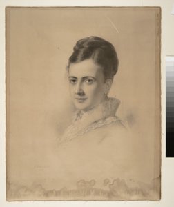 Porträt von Mrs. Potter Palmer (Bertha Palmer), 1874 von Julius Gollmann