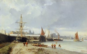 Die Docks am Ufer in Greenwich