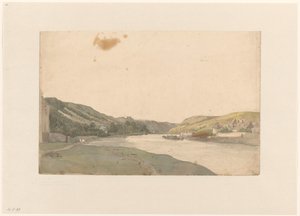 Ansicht der Maas von Julius Jacobus van de Sande Bakhuyzen