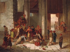 Unfug auf dem Schulhof von Julius Joseph Gaspard Starck