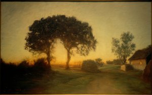 Die zwei Eichen. Aus der Gegend bei Vallö von Julius Paulsen