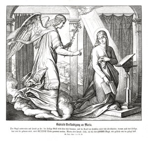 Verkündigung, Evangelium nach Lukas