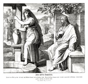 Jesus und die Samariterin, Evangelium nach Johannes von Julius Schnorr von Carolsfeld
