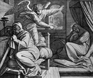 Joseph wird gewarnt, nach Ägypten zu fliehen