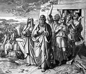Noah verlässt die Arche nach der Sintflut von Julius Schnorr von Carolsfeld