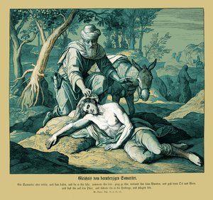 Gleichnis vom barmherzigen Samariter, Evangelium nach Lukas von Julius Schnorr von Carolsfeld