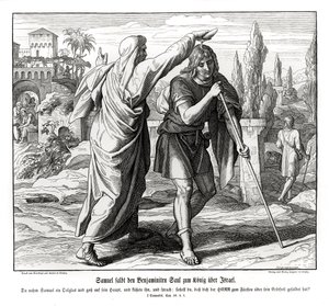Samuel salbt Saul zum König von Israel