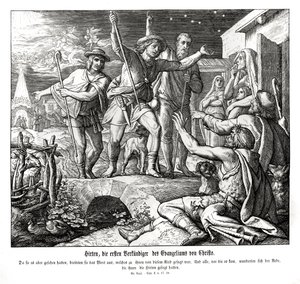 Die Hirten verkünden das Evangelium, Evangelium nach Lukas