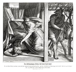 Sisera wird von Jael getötet, Richter