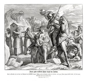 Die Bundeslade überquert den Jordan, Josua