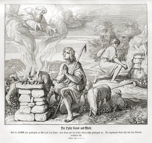 Die Opfergaben von Kain und Abel, Genesis von Julius Schnorr von Carolsfeld