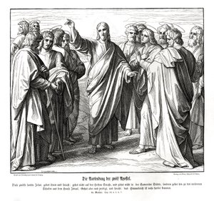 Die zwölf Apostel, Evangelium nach Matthäus von Julius Schnorr von Carolsfeld