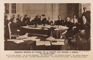 Album "Jack Bosio - Kriegskampagne 1917-1920": Treffen des Völkerbundrates in Genf