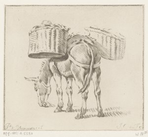 Beladener Esel von Jurriaan Cootwijck