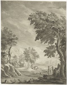 Landschaft mit Weg