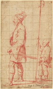 Ein Potentat begleitet von seinem Hellebardenträger von Jusepe de Ribera