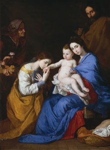 Die Heilige Familie mit den Heiligen Anna und Katharina von Alexandria von Jusepe de Ribera