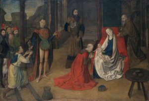 Die Anbetung der Könige, ca. 1465 von Justus of Ghent