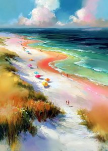 Bunter Strandtag