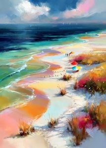 Buntes Strandparadies