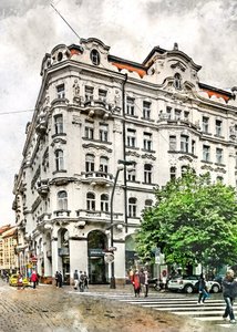 Ornate Stadtecke