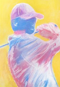 Lebendiger Golfschwung