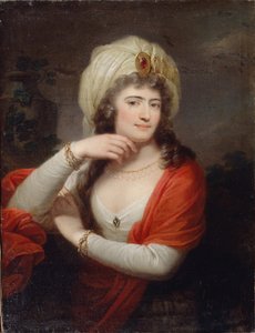 Porträt von Aleksandra Branicka 1754-1838, Hofdame von Katharina II, 1793 von Józef Grassi