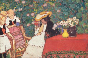 Frau mit drei Mädchen, ca. 1909