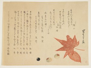 Herbstblätter und Nüsse, 1849-76 von K II Skoku