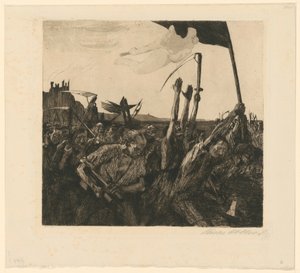 Aufruhr (8. Zustand) von Käthe Kollwitz